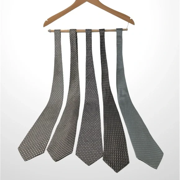 🛍️SALE🛍️ 100% Silk Neck Ties (Set of 5) - Picture 1 of 5